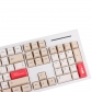 Soy Milk 104+30 Cherry MX PBT Dye-subbed Keycaps Set for Mechanical Keyboard GK61 64 68 87 96 980 104 108